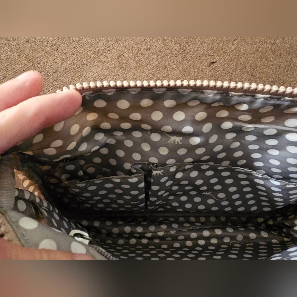 Kipling White and Beige Perforated Crossbody Bag - Picture 10 of 11